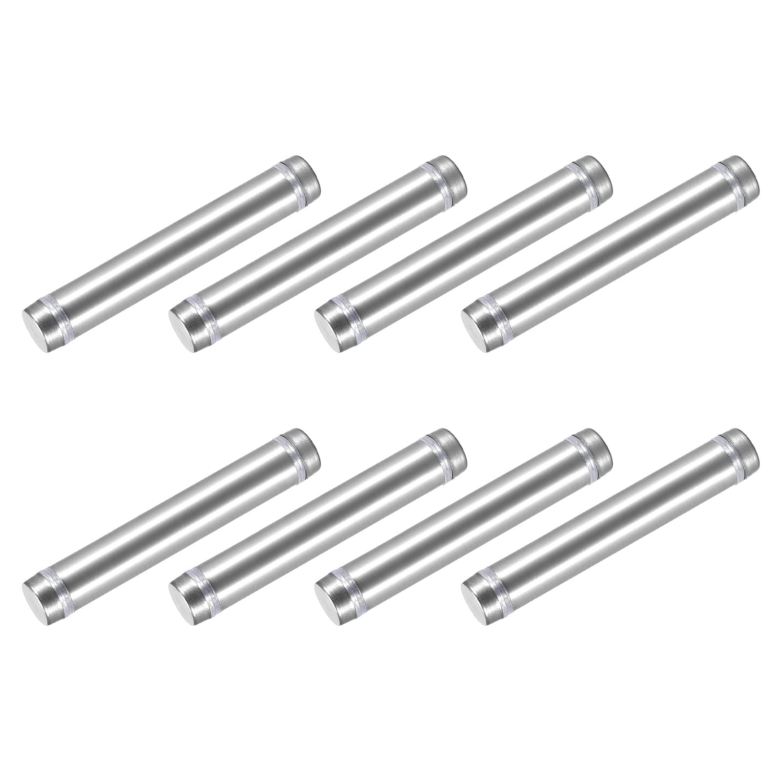 METALLIXITY Double Head Standoff Screws (12x74mm) 8pcs, Stainless Steel Advertising Screws Glass Acrylic Nail - for Glass Acrylic Display Bracket-image-46