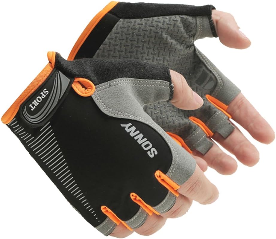 Cycling Gloves with Shock-Absorbing Foam Pad Breathable Half Finger Bicycle Riding Gloves Bike Gloves