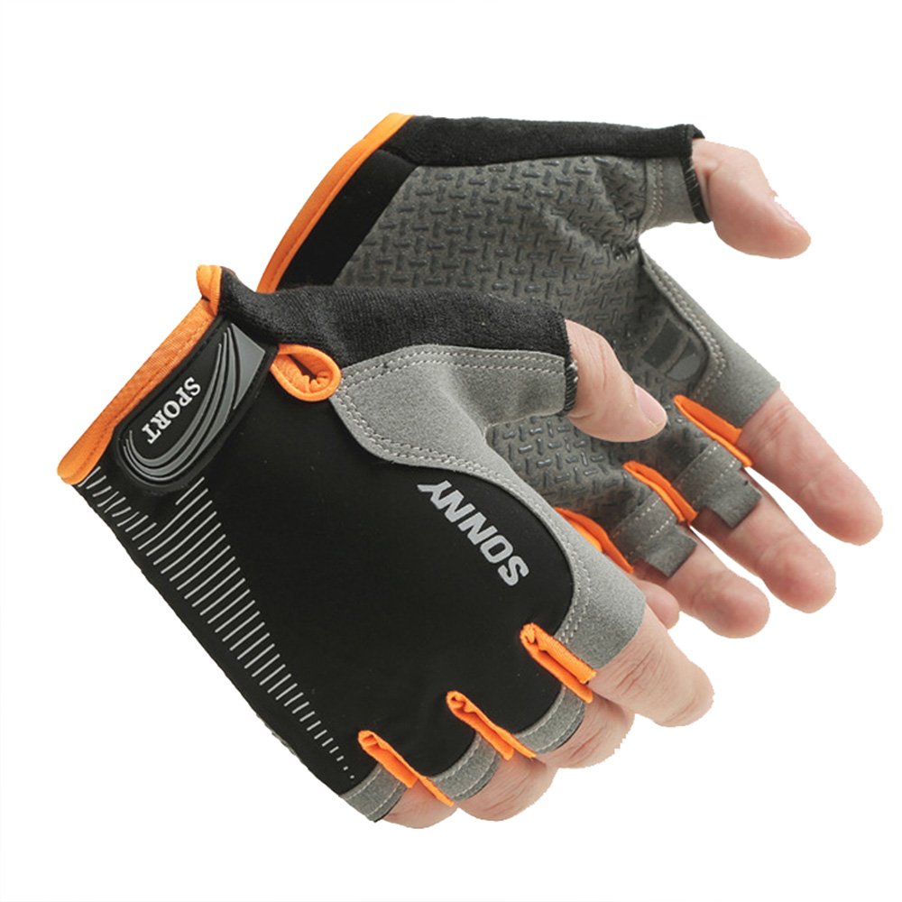 Cycling Gloves with ShockAbsorbing Foam Pad Breathable Half Finger