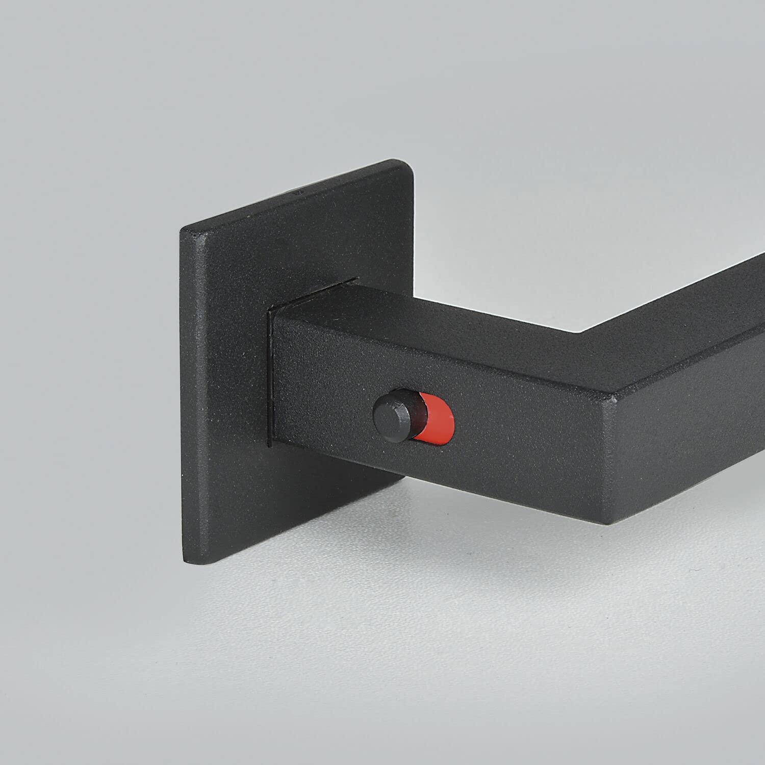 MARCHESI Square Door Handle Pair Lockable Door Thickness 50-57 mm Stainless Steel Matte Black, Stainlesssteel - Image 2