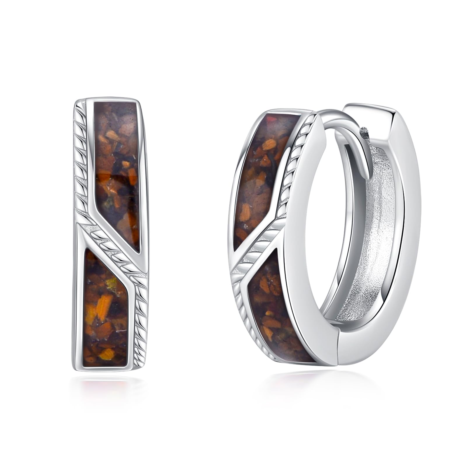 Pendientes de ojo de tigre para mujer y hombre, plata de ley 925, 15 mm, pendientes de ojo de tigre, hipoalergénicos, joyas de cumpleaños, regalo para niñas y niños