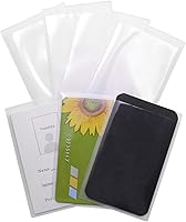 Vista 4 de Tupalizy 80 fundas protectoras de plástico para tarjetas, impermeables, transparentes, para mujeres, tarjetas de crédito, tarjeta de seguro social
