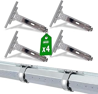 Amig - Sangle pour volet roulant - Acier inoxydable et polyamide gris - 150 mm - Résistante à la corrosion - Améliore la stabilité volets - 4 unités par sachet - Installation facile