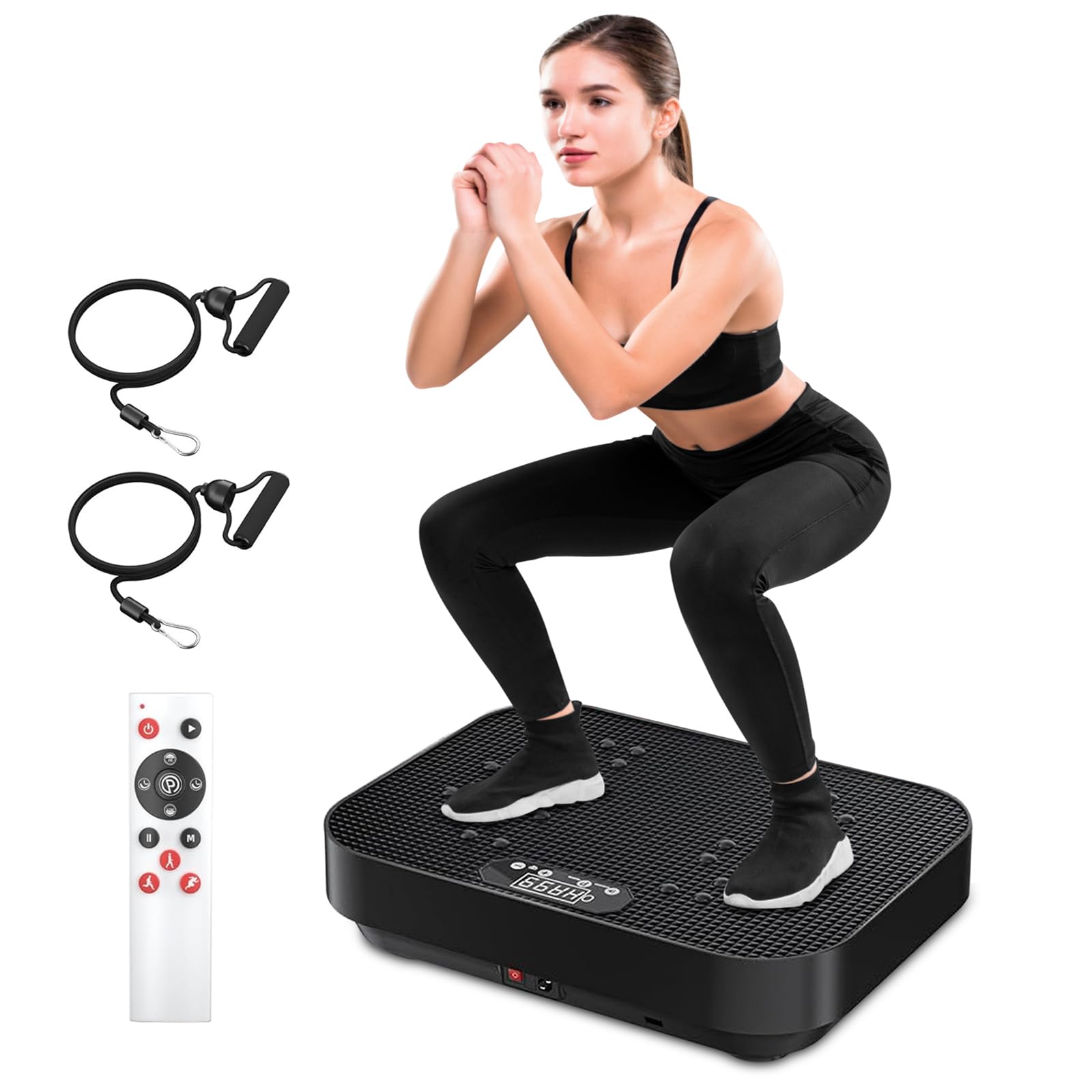 Aolawco Vibrationsplatte, Fitness Vibrationsboard Mit Trainingsbnder,  Leiser Motor, 99 Intensittsstufen, Rttelplatte Sport fr Zuhause, Power  Vibration Plate fr Muskelaufbau, Stressabbau : Amazon.de: Sport & Freizeit