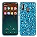 Price comparison product image Nadoli Case for Samsung Galaxy A40 Glitter Blue Soft Silicone Gel Electroplating Frame Ultrathin Shiny Flexible Stylish Bumper Tpu Protective Skin Case Cover Shell,Blue