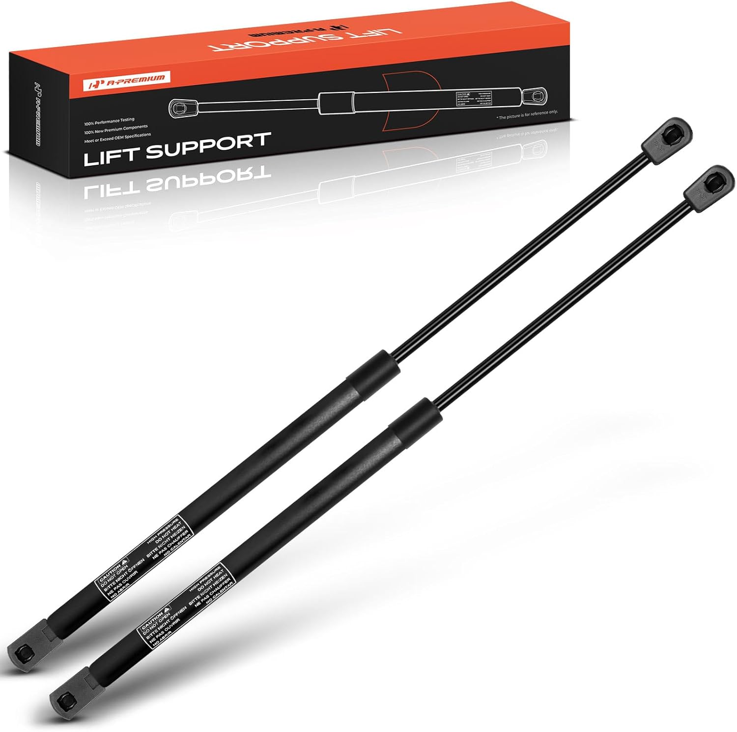 A-Premium Front Hood Lift Supports Shock Struts Compatible with Select Ford and Mercury Models - Taurus 2000-2007, Sable 2000-2005, Montego 2007, 3.0L - Replace# YF1Z16C826BA (2-PC Set)