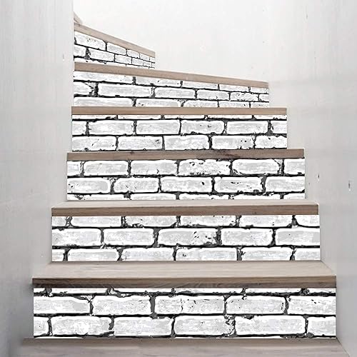 Miniatura 5 de Calcomanías 3D para escaleras, autoadhesivas, impermeables, autoadhesivas, papel tapiz de vinilo para escaleras, mural para decoración del hogar,