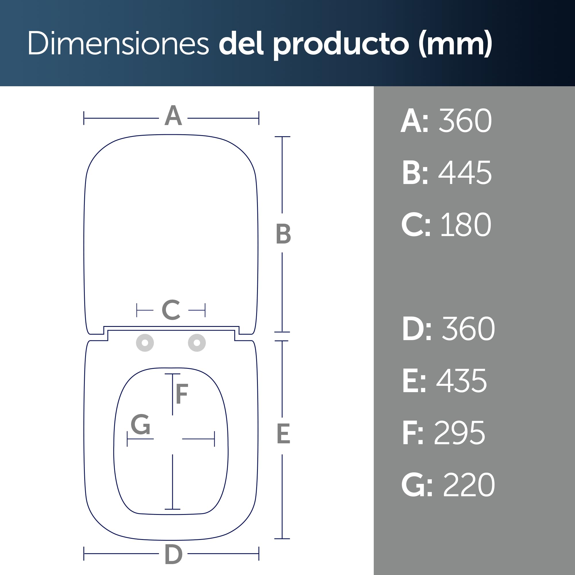 Ideal Standard T468301 Asiento de inodoro Original Ideal Standard i.life B con cierre suave, envolvente, blanco