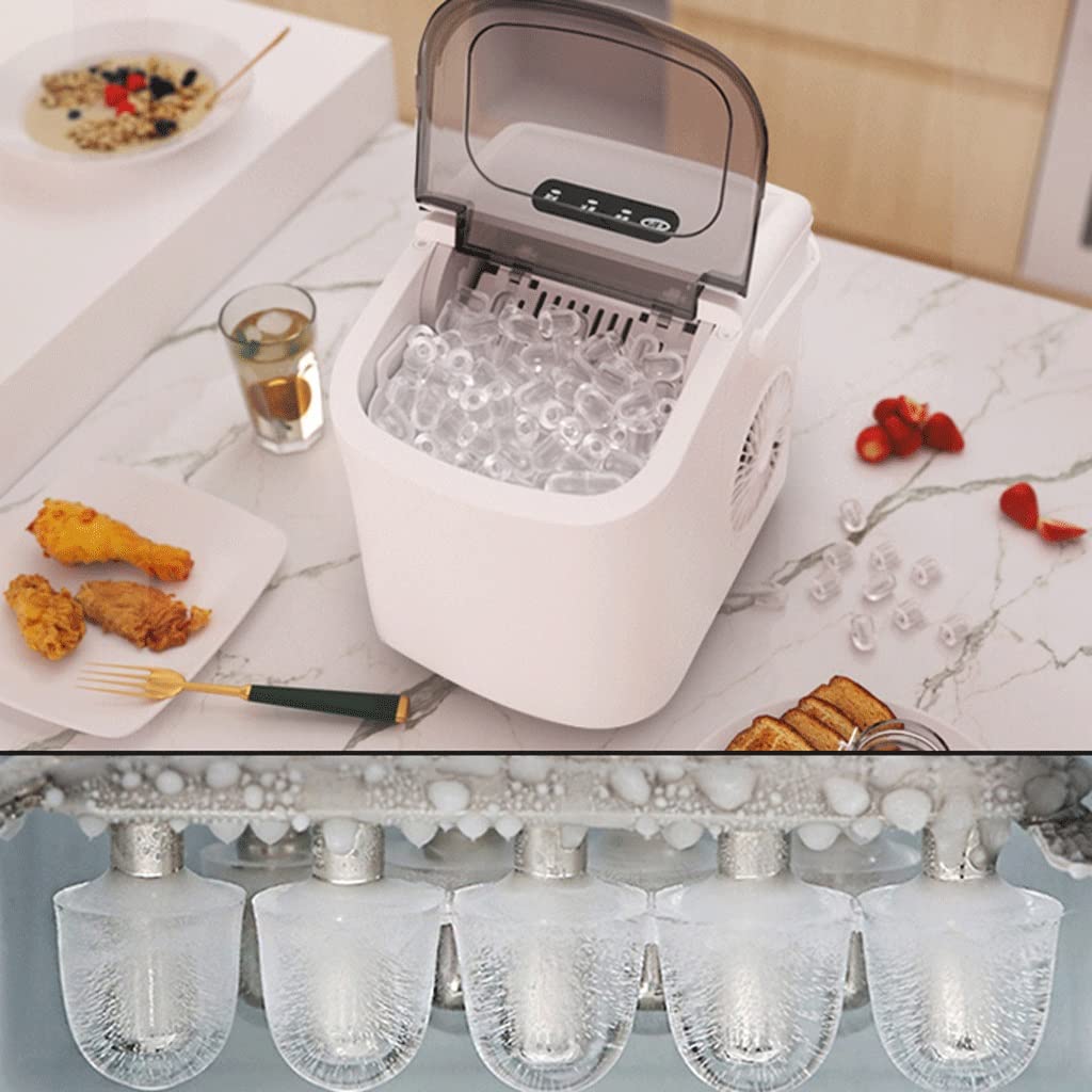 Comercial de Fabricantes de Hielo 1 5 kg Hogar Small Dormitorio Estudiante Mini Fabricante de Hielo de Hielo Redondo automático