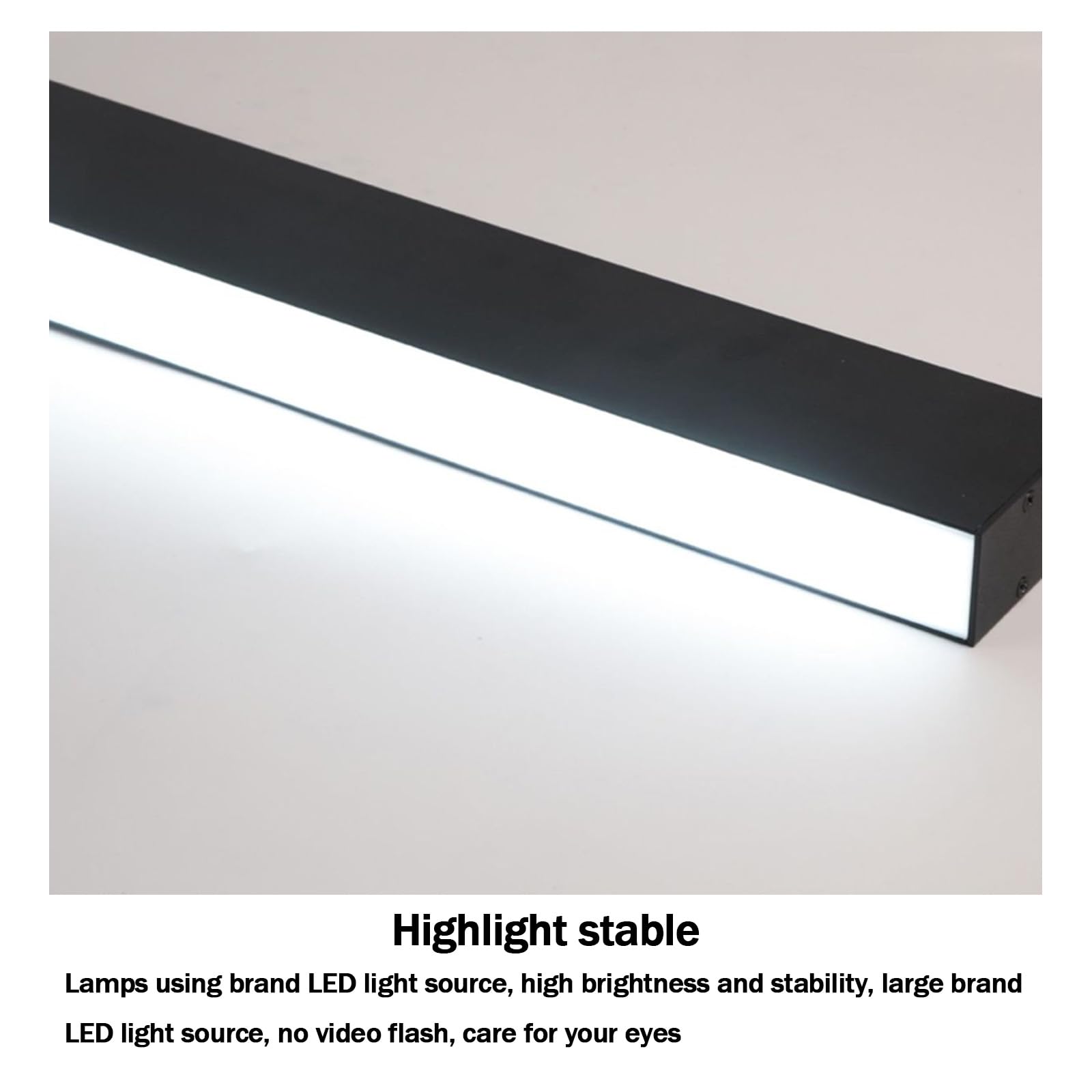 LED Rettangolo Lungo Plafoniera Alluminio Acrilico Moderno Interni Lampada da Soffitto Creatività Decorazione Plafoniere Lineare Design per Soggiorno Corridoio Balcone (Bianco Luce Calda,100cm)