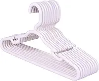 Kit Conjunto Cabide Infantil Reforçado Branco 8mm - 30 Unidades