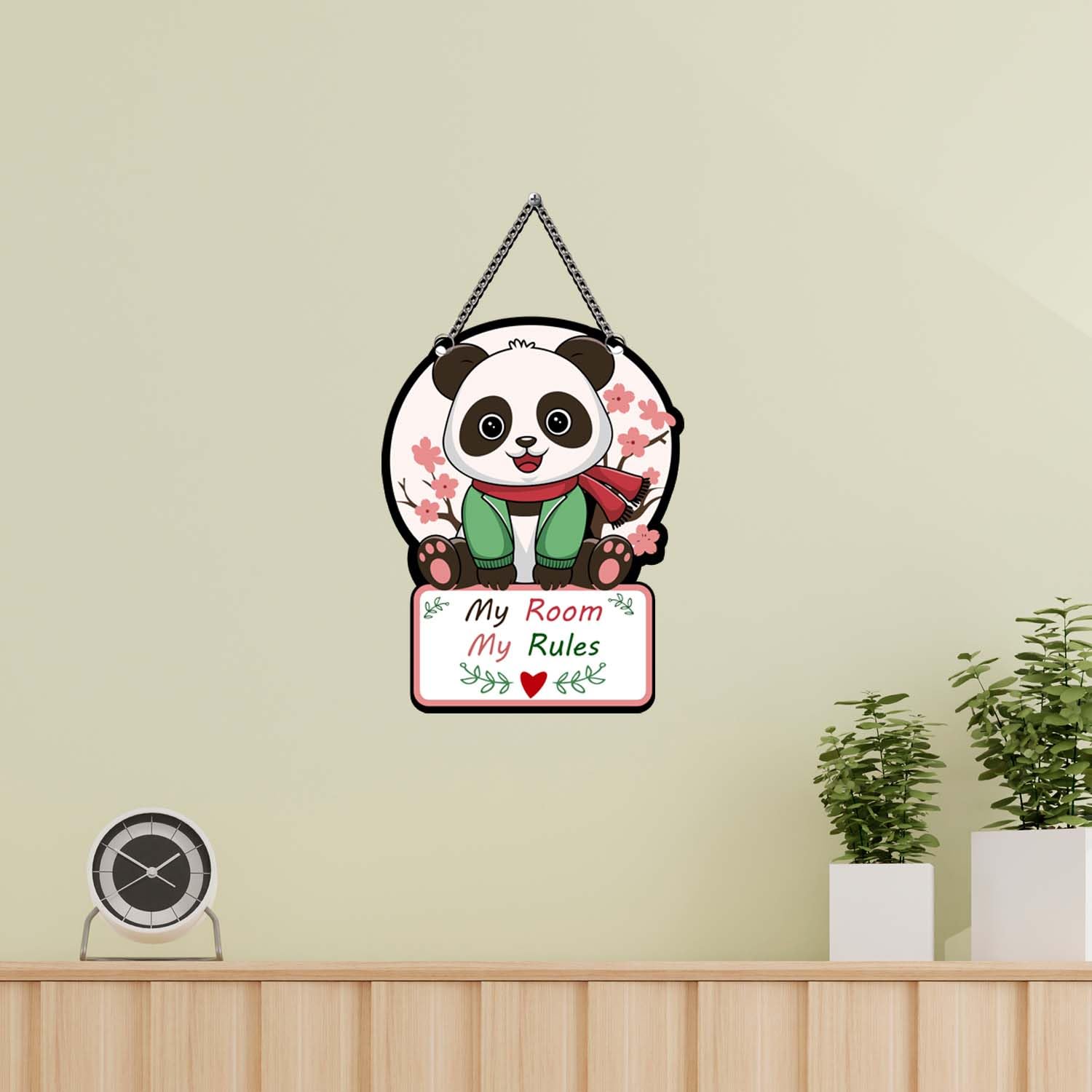 Cute Panda Wall Art - My Room My Rules -3