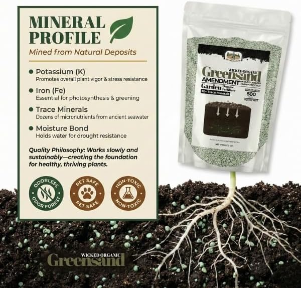 Old Cobblers Farm Greensand Fertilizer Soil - Lawns, Gardens, Trees, Shrubs, Container Plants - Organic, Sustainable Soil Improvement (5 lbs | 10 lbs | 15 lbs | 20 lbs) (10 lbs)