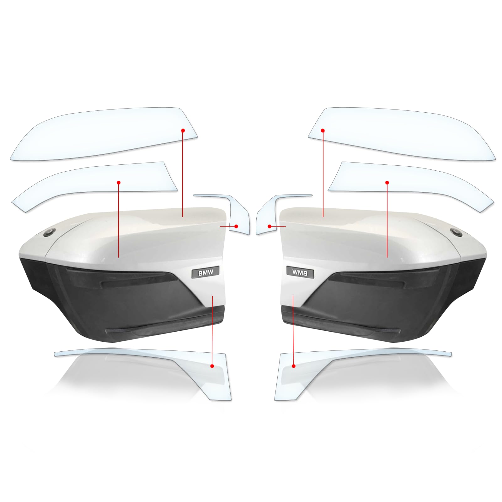 Película protectora de carenado contra golpes y arañazos transparente adecuada para BMW R1250RT 2019