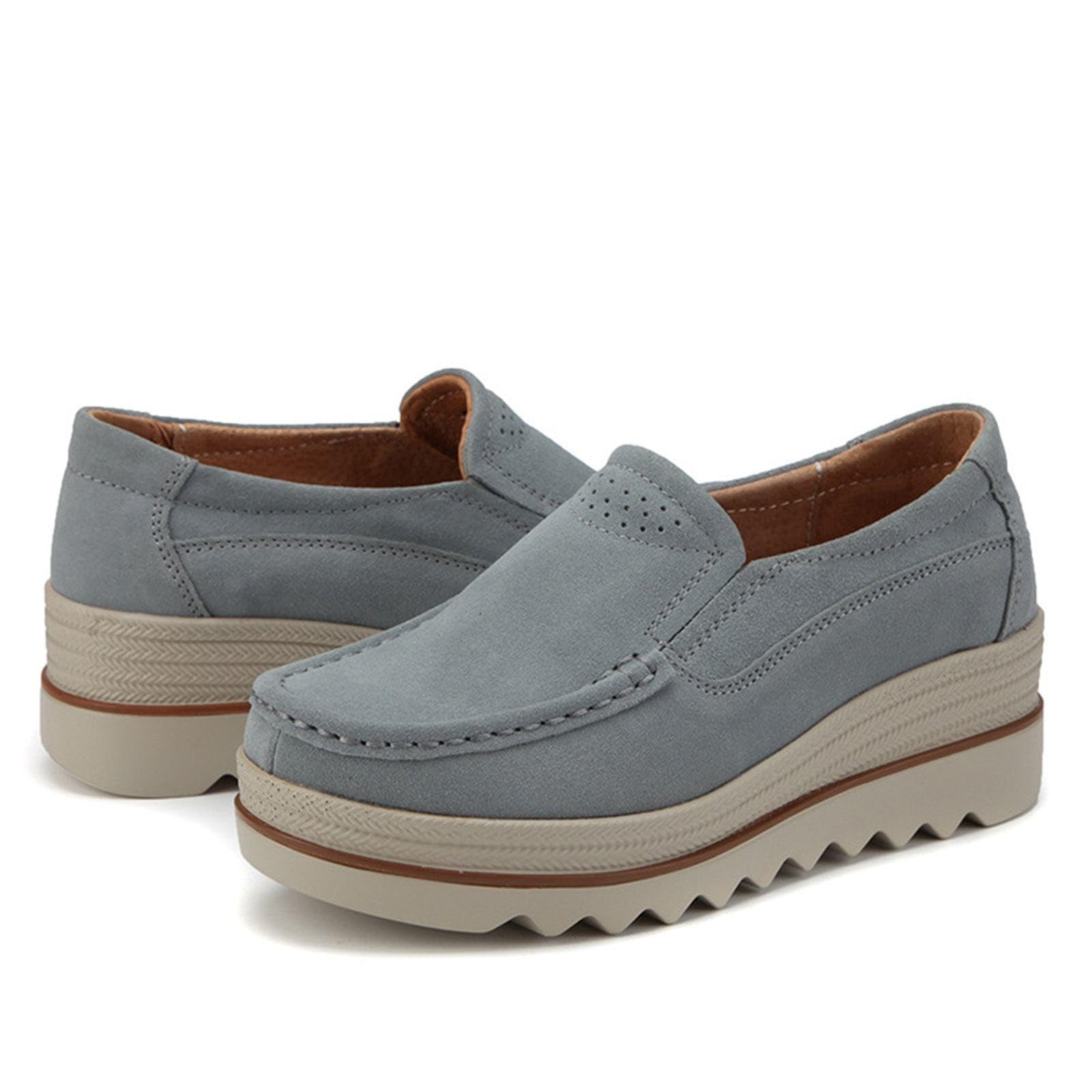 Mujer Zapatillas de deporte Plataforma Mujer Zapatillas Sin Cordones Cómodo
