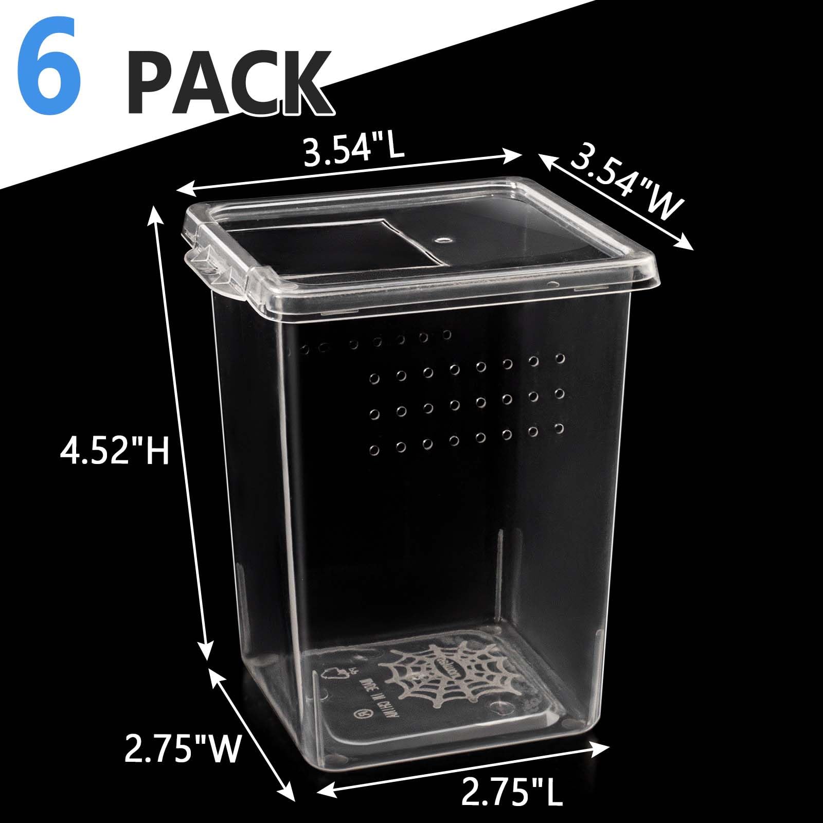 Snapklik.com : 6 Pcs Tarantula Enclosure Insect Spider Terrariums ...