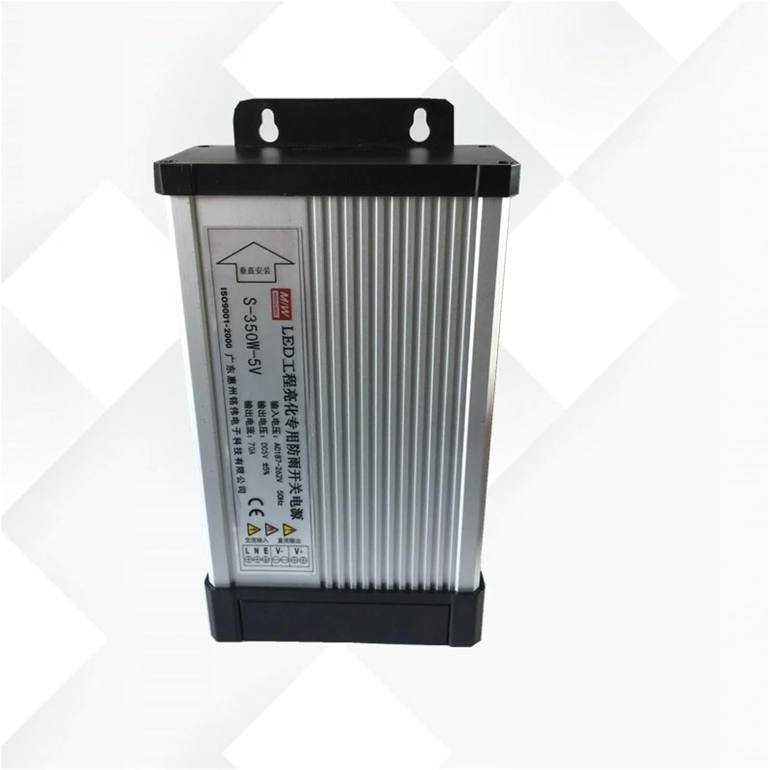 5V 60A 70A 80A Rainproof Switching Power Supply 220V AC to DC Transformer 300W 350W 400W Adapter for LED Strip Light Display(60A 300W)