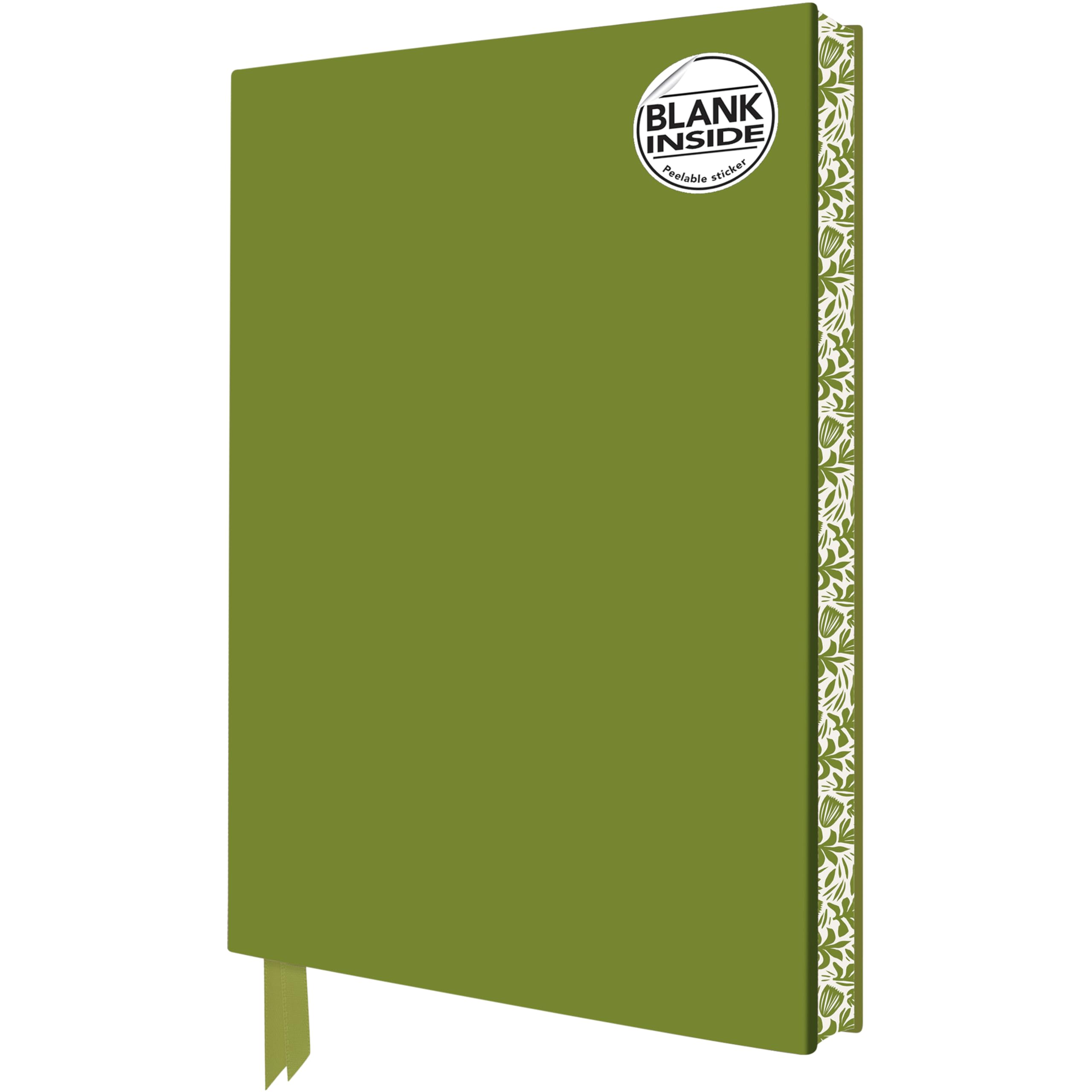 Sage Green Blank Artisan Notebook (Flame Tree Journals)