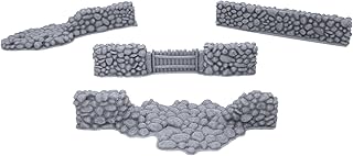 Anuncio Patrocinado - Paredes de piedra por Terrain4Print, impresión en 3D sobre mesa RPG paisaje y terreno de Wargame par...
