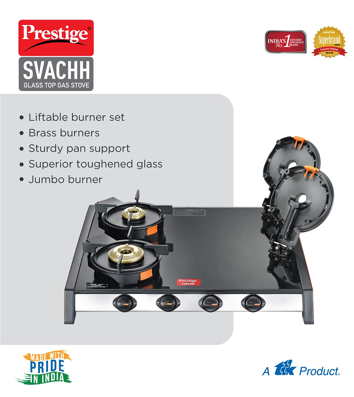prestige gas stove 40177