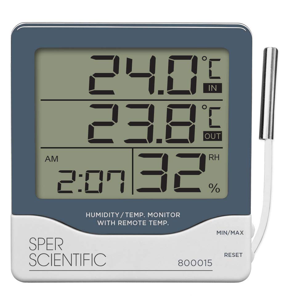 Sper Scientific 800015 Large Display Indoor/Outdoor Thermometer Amazon