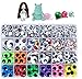 Hossom Móviles Manualidades Ojos, Googly Wiggle Eyes, Tamaños surtidos Autoadhesivo Ojos, 1650 pcs Adhesivos Ojos de plástico para DIY Scrapbooking Artesanía Accesorios