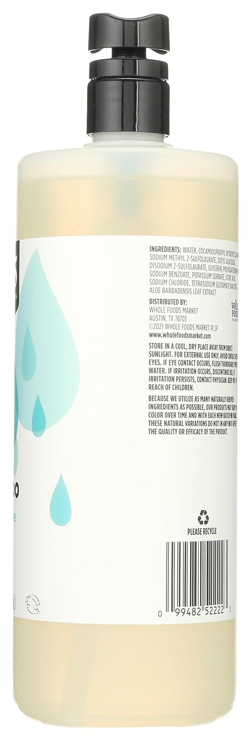 365 by Whole Foods Market, Shampoo, Fragrance Free, 32 Fl Oz