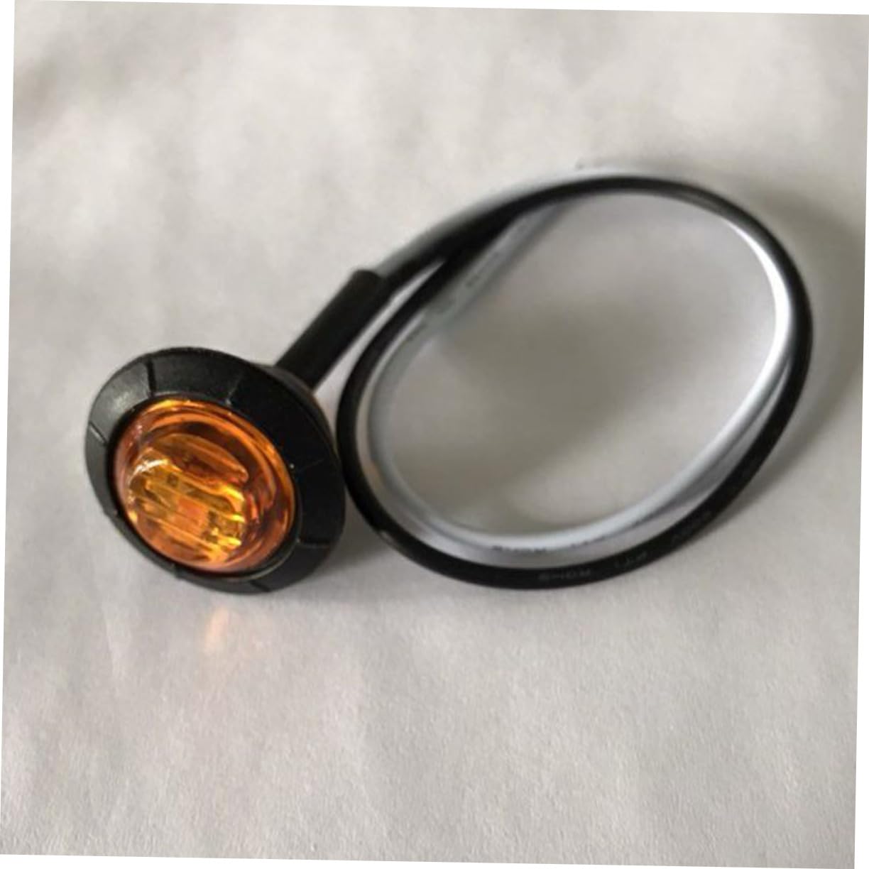 PartyKindom 20pezzi Luci Laterali LED Rotonde Luci di Posizione Laterali Indicatori di Direzione per Camion Rimorchio Giallo Alta Luminosità Basso Consumo Energetico Facile Installazione