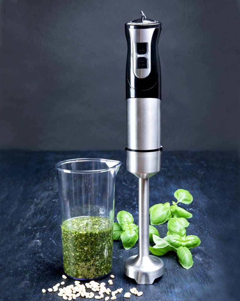 Gastronoma 18210001 - Batidora de mano de 1000 W, 3 en 1, perfecta para mezclar salsas y sopas, rápida y eficiente