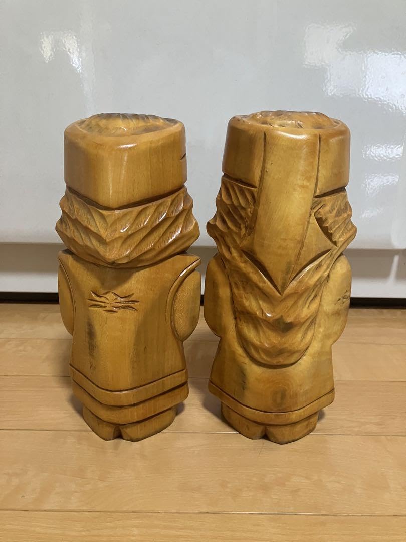 【曰く付き】【縁起物】【開運】ニポポ人形 Amazon | ニポポ人形 北海道 アイヌの夫婦 人形 | 人形・ドール
