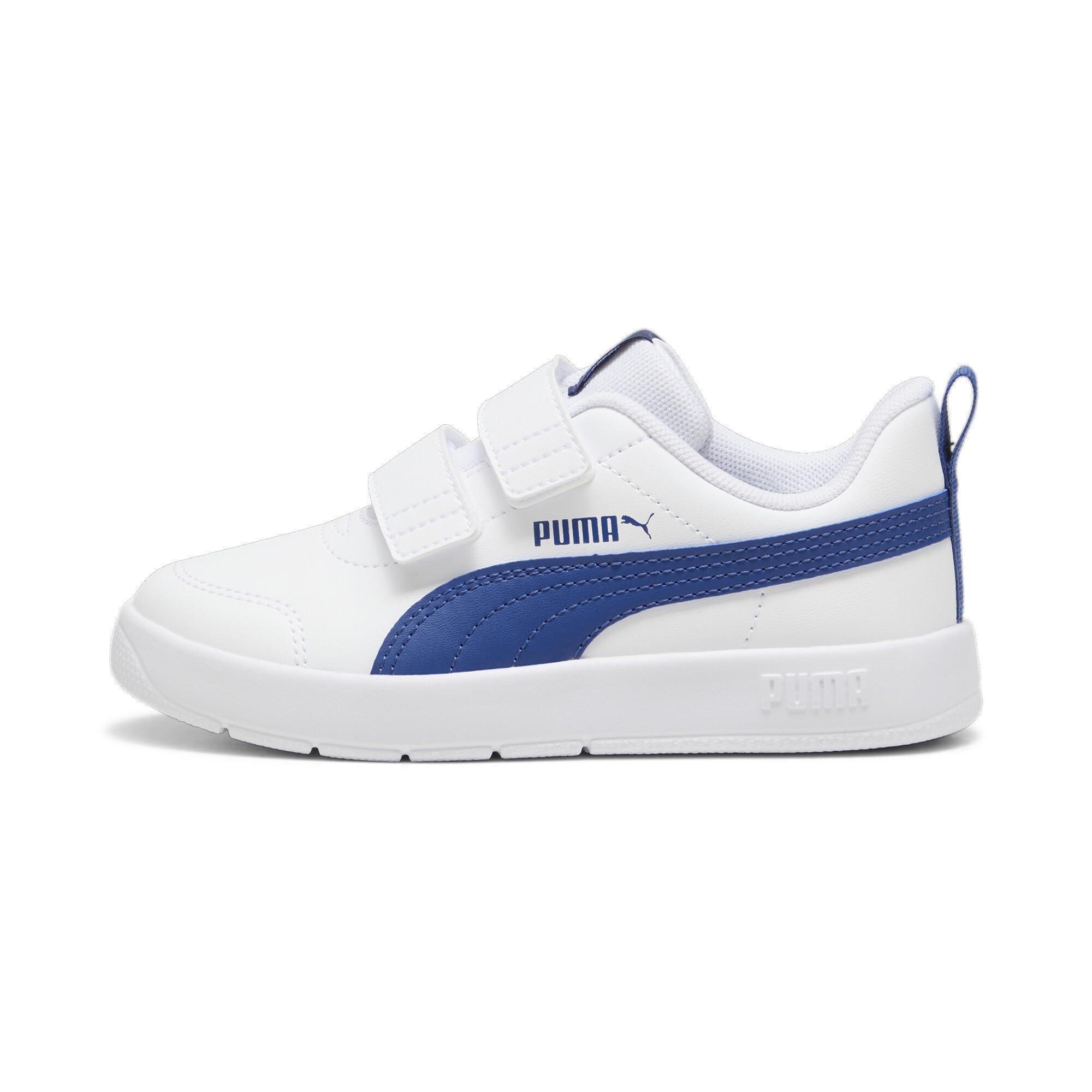 PUMA Unisex Kinder Courtflex V3 V Ps Sneaker, Puma White Clyde Royal, 9.5 UK