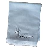 Lavable en marchine Taperso Echarpe foulard bleu personnalisable motif lumineuse