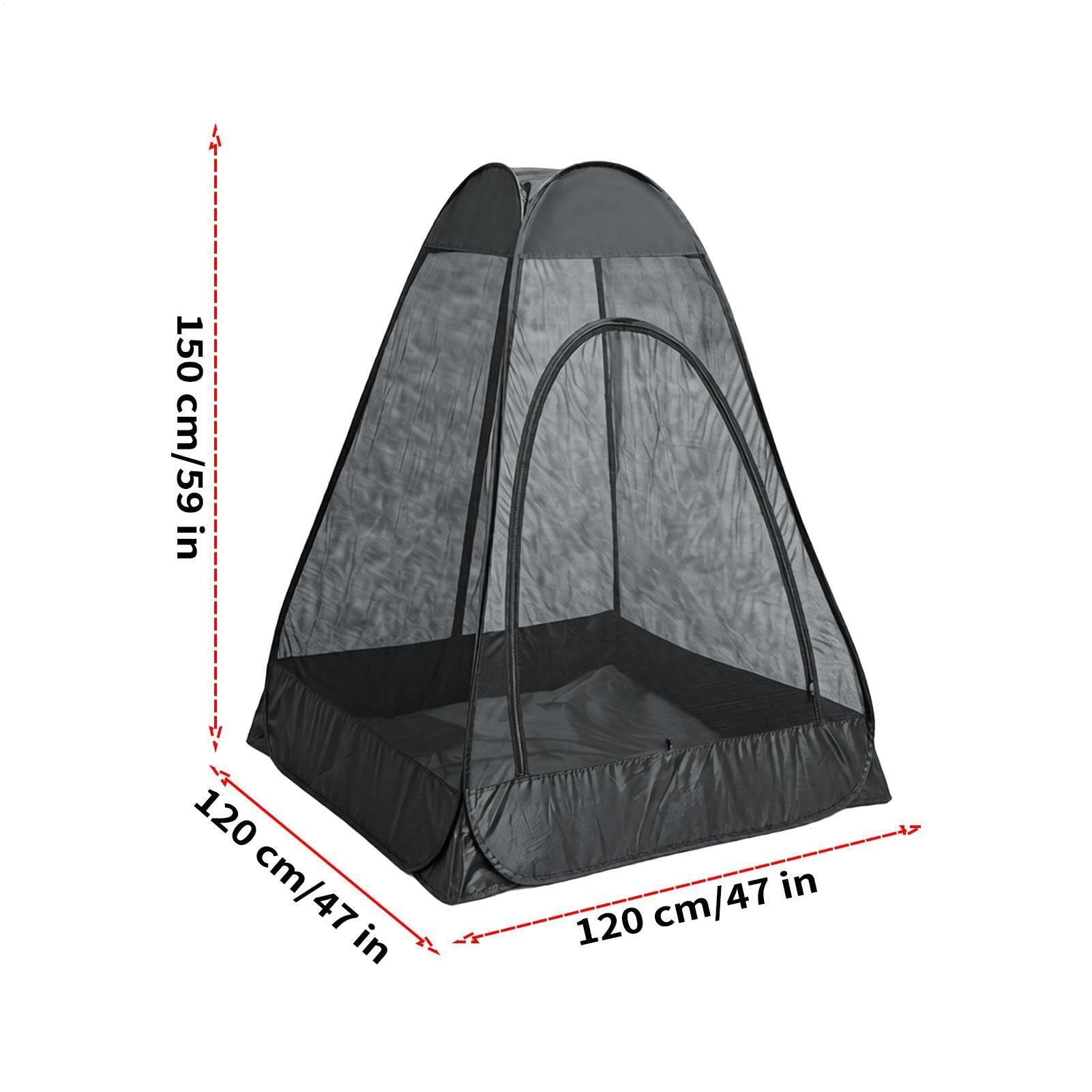 Pod Sportivo Rifugio Pop-Up in Rete Antimosche e Impermeabile | Parasole Da Pesca Leggero 119x119x150 Cm Per Outdoor Giardino Cortile Patio Campeggio Escursionismo Picnic Viaggio Baseball