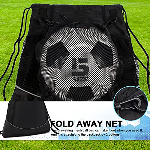 STAY GENT Mochila Deportiva para jóvenes, Football Soccor fútbol, Baloncesto, Voleibol y fútbol Hombre y Mujer niños y jóvenes Bolsa para Deporte, Escolar, Senderismo, Gimnasio, Viaje, Playa, Sport - imagen 4