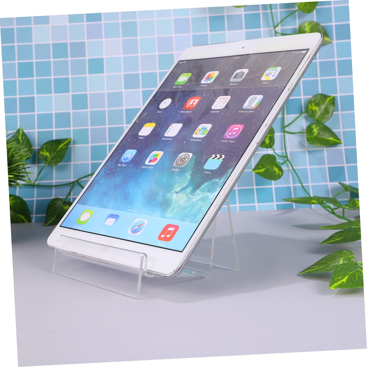 Cabilock 1Pc Clear Acrylic Display Shelf Single Layer Wallet Purse Holder Versatile Jewelry Shelf Nail Polish Cosmetics Rack Design for Home Supermarket Display