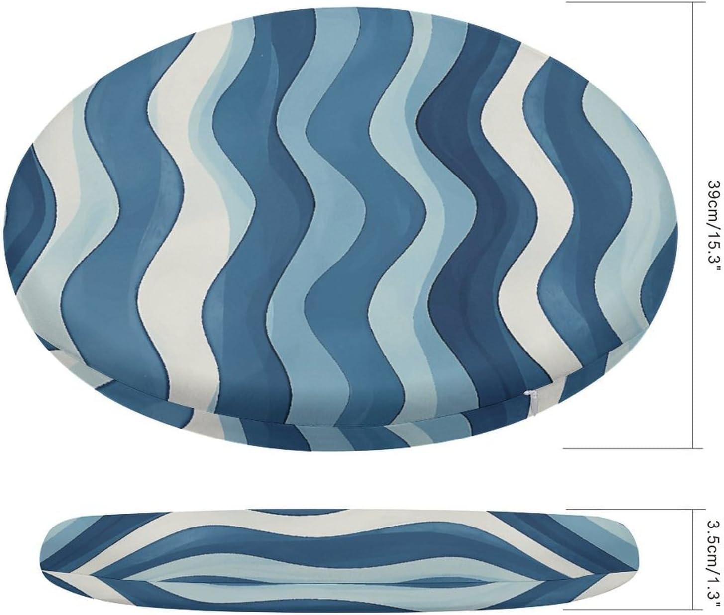 Ocean Stripe Pattern Chair Cushions Floor Pillow Chair Pad