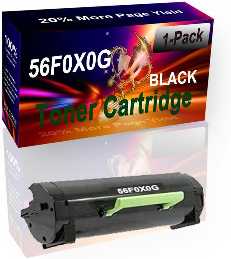 Amazon.com: SINIYA 1-Pack (Black) Compatible High Yield 56F0X0G Printer ...