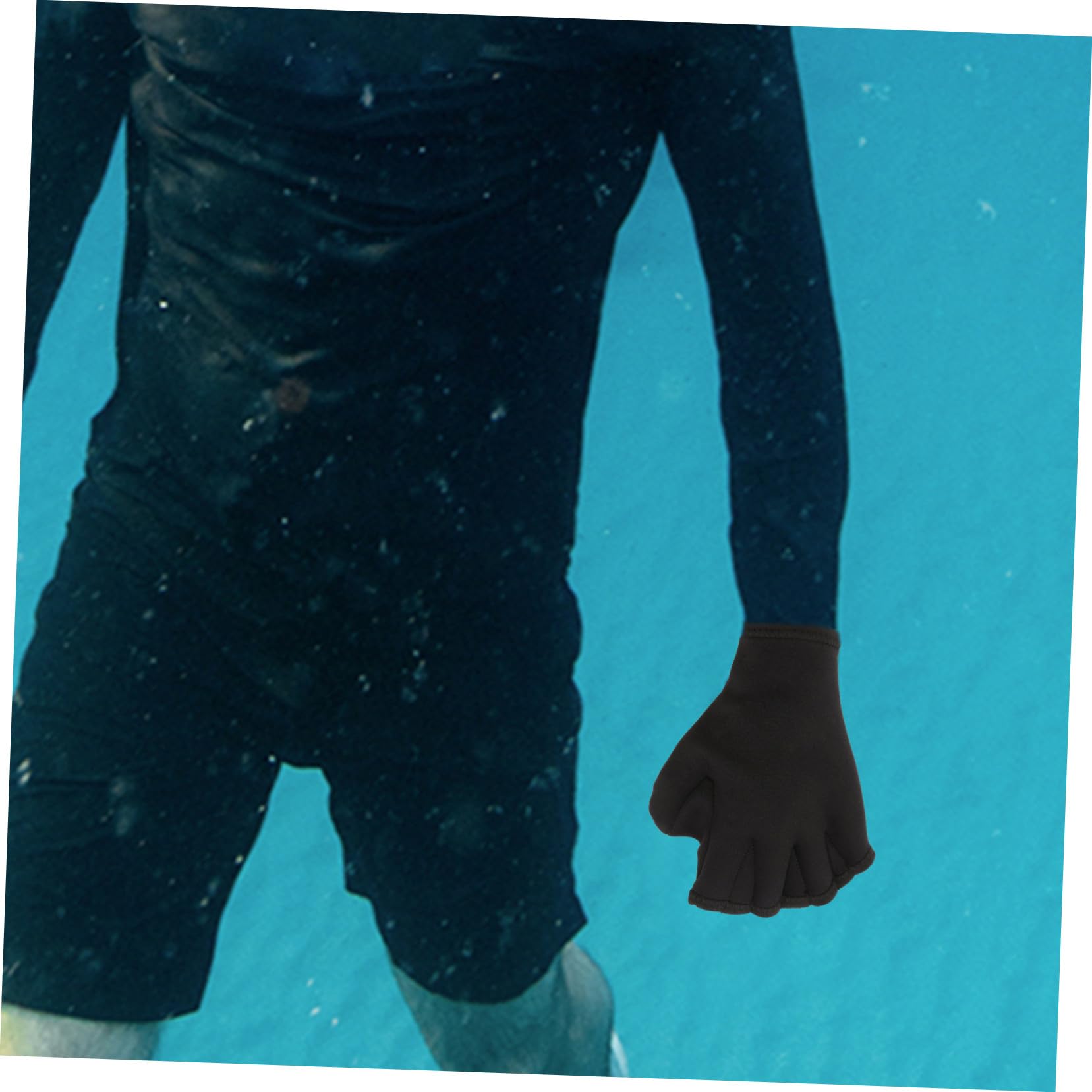 de Natation - Aquatiques à l'eau d'entraînement Adulte Fitness Nage Surf Bain Piscine Aqua Noir