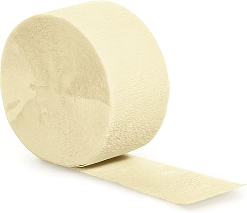 Creative Converting Toque de color Papel Crepe Streamer Roll 81-Feet Marfil