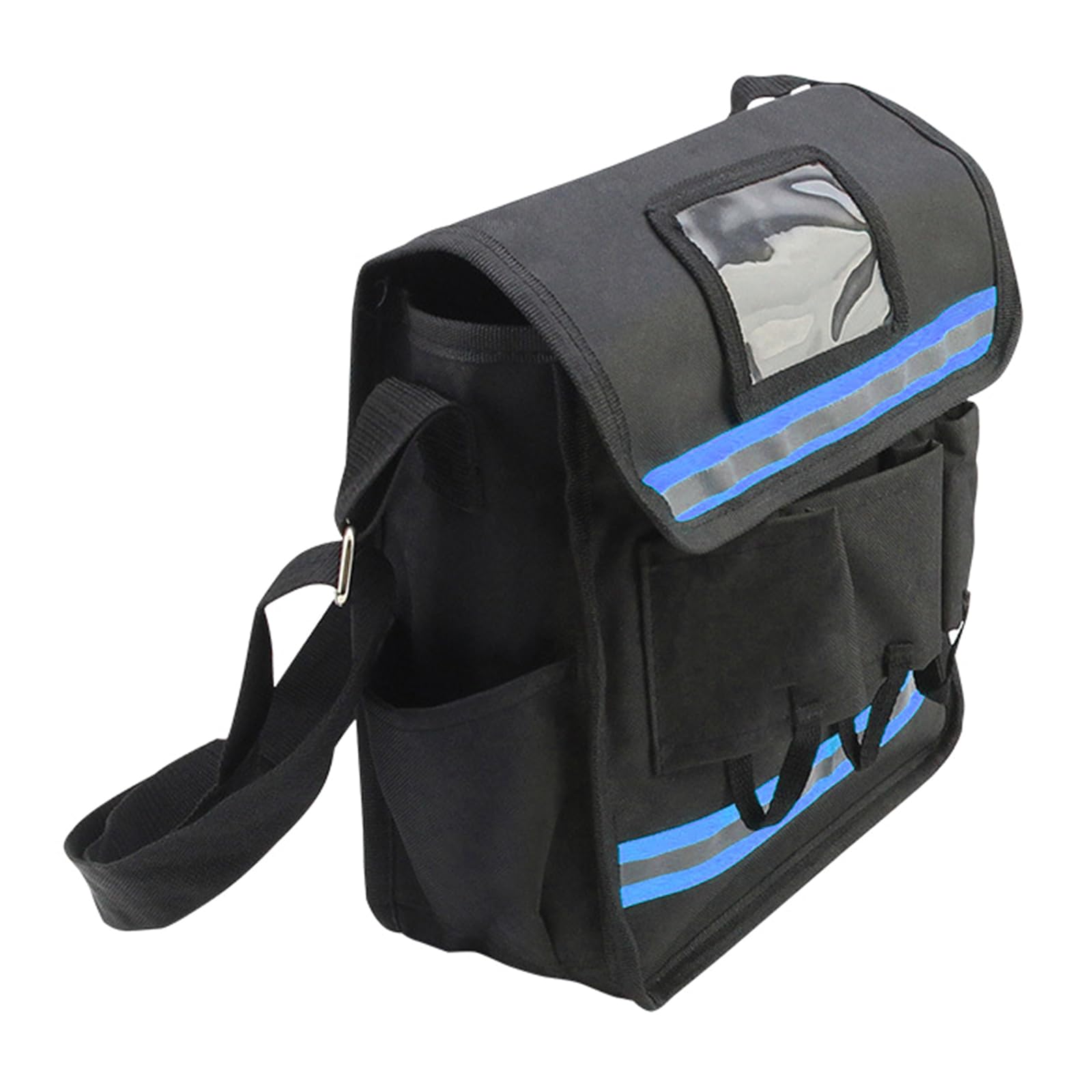 Portable Wide Mouth Tool Organization Bag Men ' s Utility with Screwdriver Holder Large Capacity Toolkit