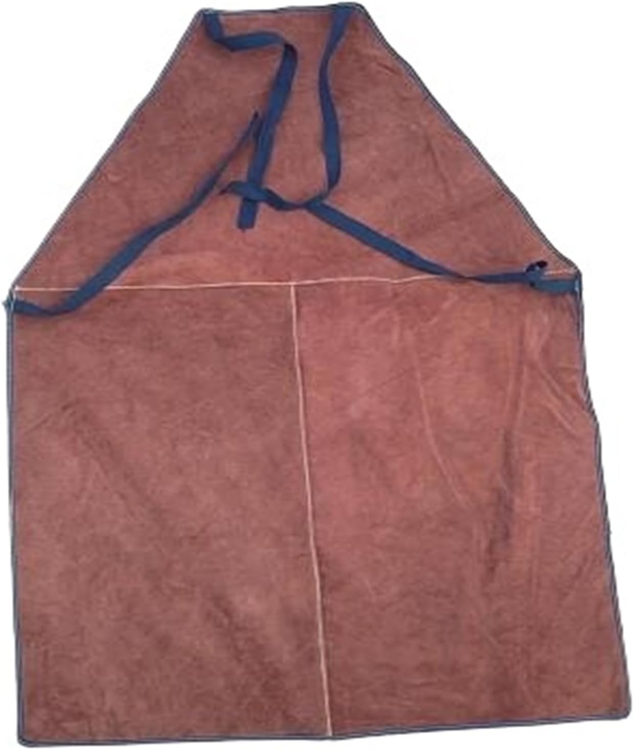 Welding Gear, Cow Suede Welding Apron Safety Bib Heat Resistant Flame Retardant Protective Work Clothing(Brown)