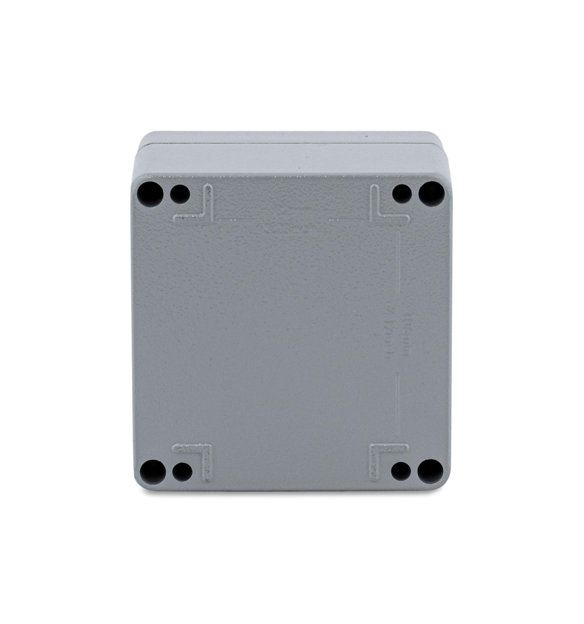 BOXEXPERT Contenitore industriale in alluminio 122x120x91mm Custodie pressofuse della serie Alster verniciate a polvere IP66, custodie per installazione, custodie vuote, custodie da parete