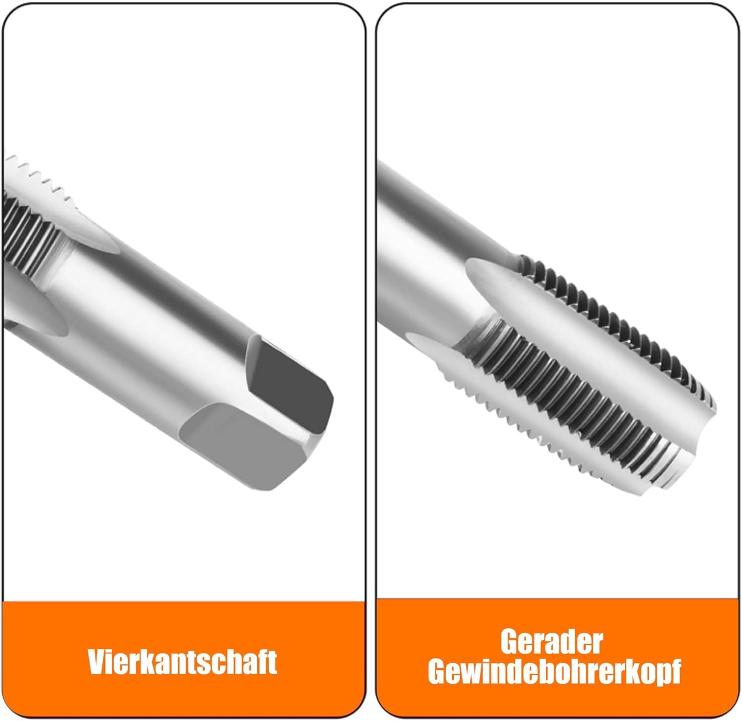 Lot de 6 tarauds NPT : kit de taraudage compact pour bricoleurs et professionnels pour couper les filetages endommagés dans les tuyaux en acier et en plastique