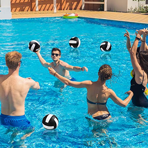 Meooeck 12 Pcs Volleyballs Official Size 5 Volley Balls Bulk Practice Volleyballs Indoor Outdoor Soft Recreational Volleyball With Pump For Beginner Teen Adult For Gym Training Beach Pool Game #TOP3
