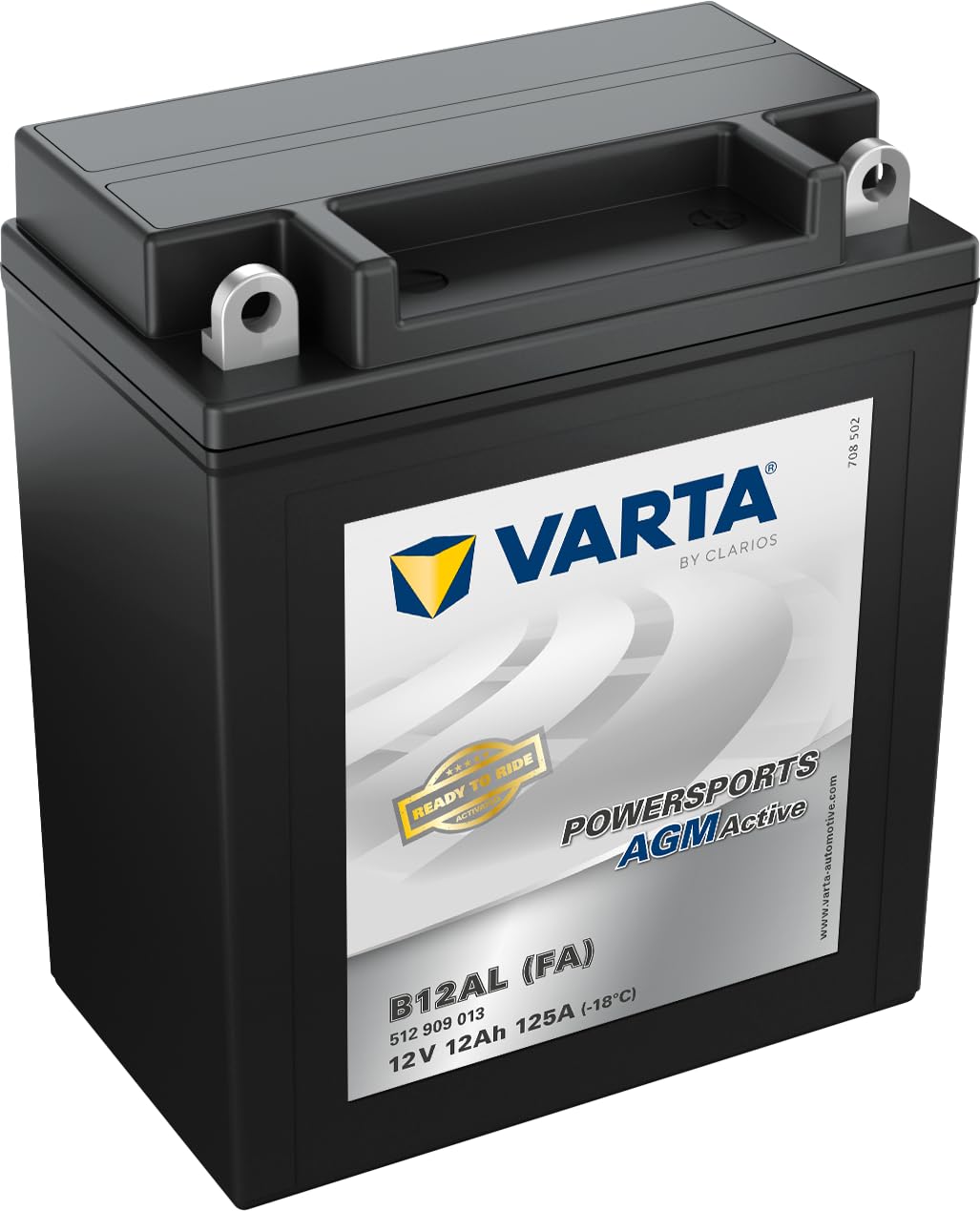Batterie Moto VARTA Powersports AGM Active B12AL (FA) - 12V 12Ah 125A