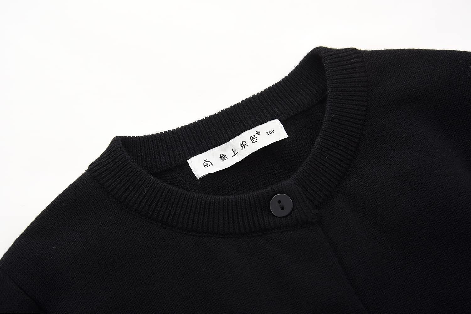 ACESTAR Girls Cardigan 100% Cotton Long Sleeve Button Down Soft Knit School Uniform Sweater for Toddler & Kids 2T-13 Years - Image 3