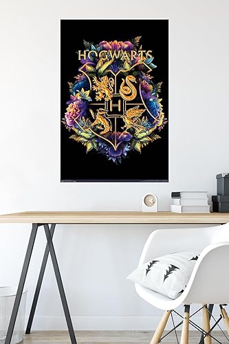 Miniatura 4 de Trends International The Wizarding World Harry Potter - Póster de pared con crestas florales de la casa, 22.375 x 34 pulgadas, versión premium sin