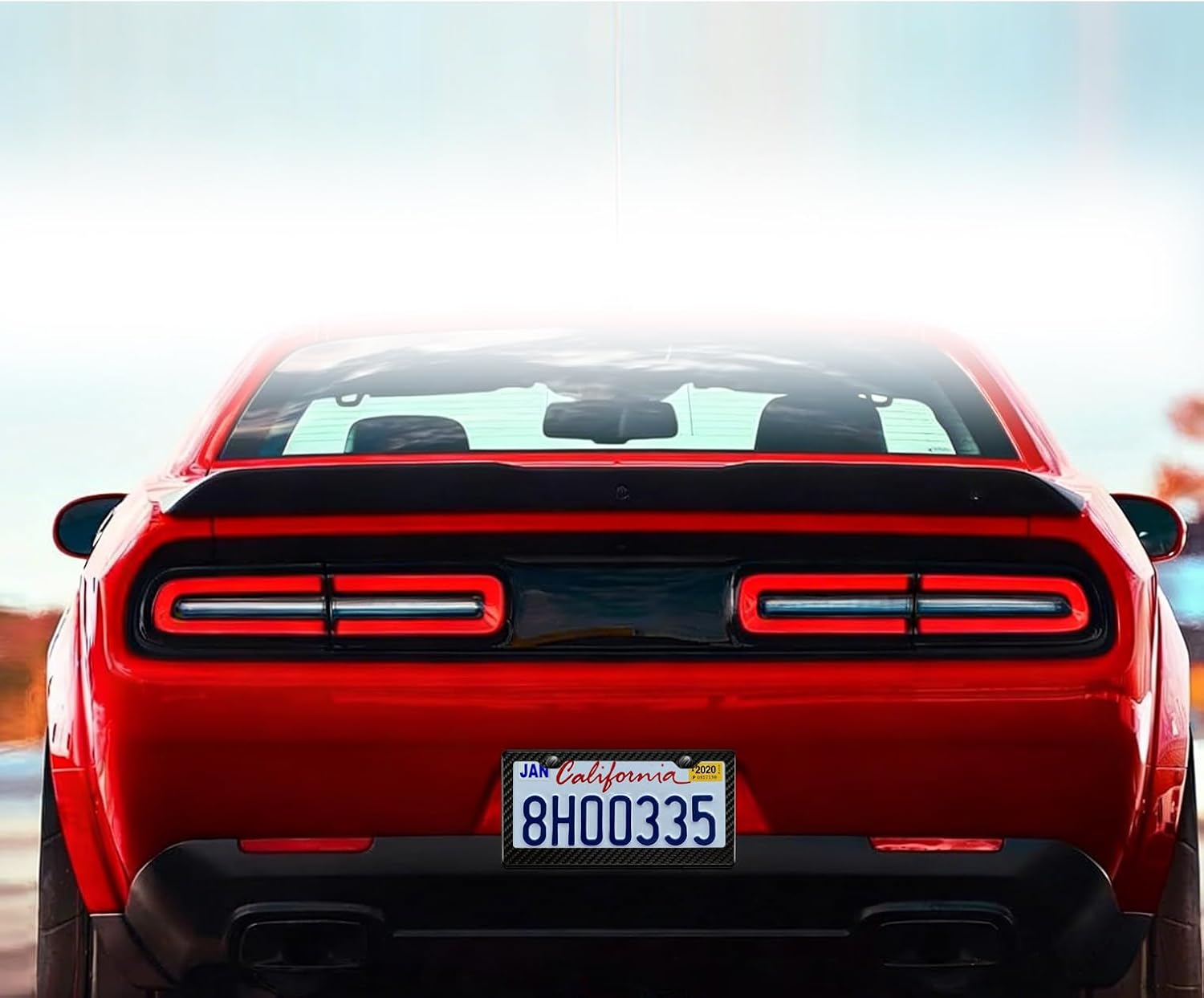 Real Carbon Fiber License Plate Frame, 2 Holes Universal for Cars Trucks | Lighter & tougher than ordinary materials. Sleek carbon fiber finish. Anti-rattle & anti-theft, all tools for quick mounting.