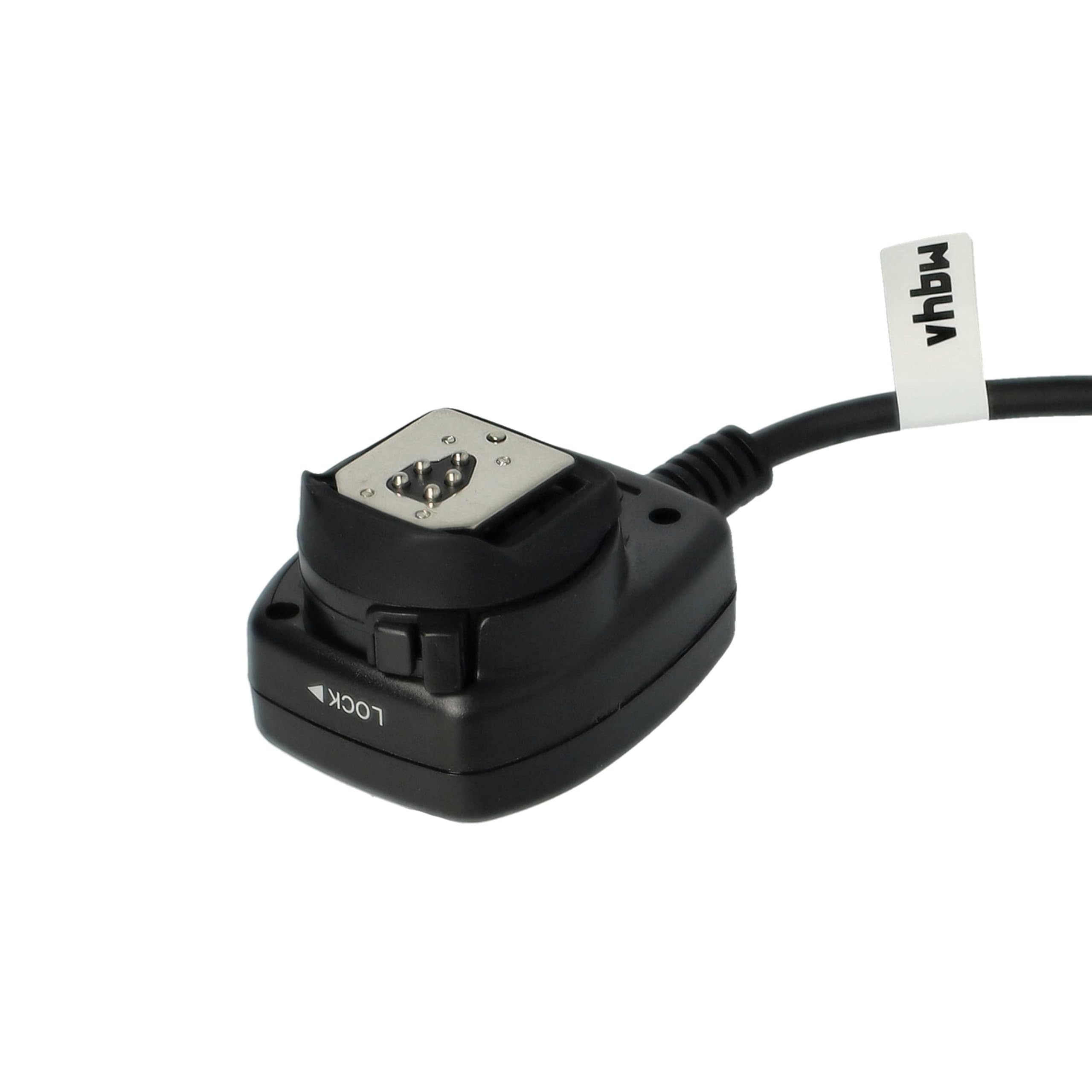 vhbw Câble TTL Compatible avec Panasonic C-5000S, C-5050, C-5060, C-7070, C-8080 Appareil Photo, Flash - Câble de synchronisation, 100cm