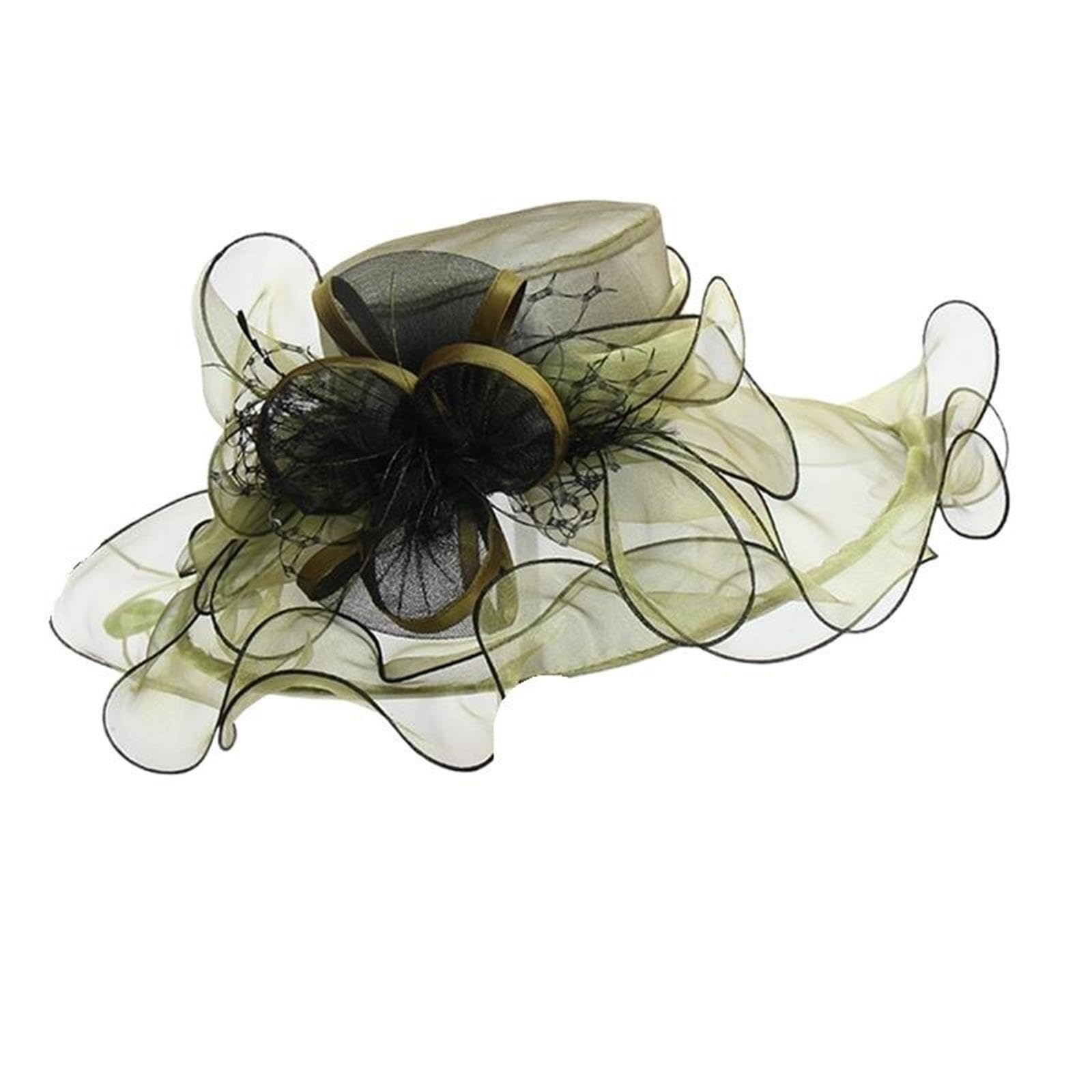 Cappelli Da Sole Estivi Donna Cappello A Tesa Larga In Organza Grande